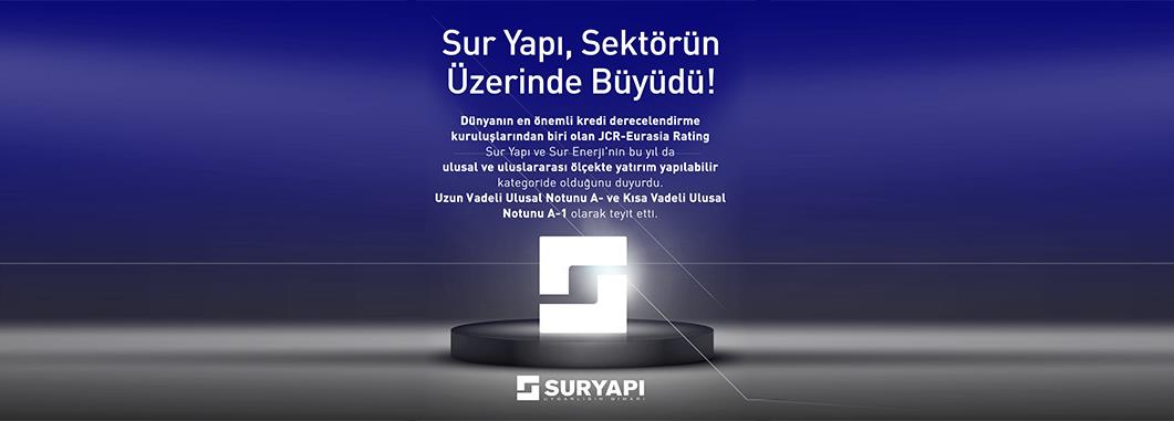 JCR, Sur Yapı ve Sur Enerji’nin kredi notunu yükseltti